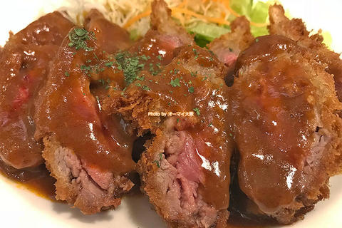 ライスのおかわり無料！ランチ限定の名物ビフカツ定食「ビストロスタンド フジ」大阪メトロ天王寺駅