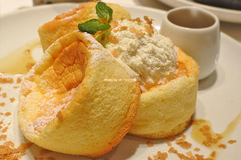 オシャレなパンケーキランチ！スフレクラシックのセット「Butter（バター）あべのHoop店」大阪メトロ天王寺駅