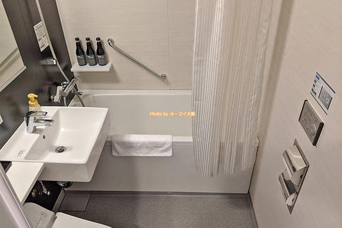 風呂とアメニティのレビュー「プレミアホテルキャビン大阪」出張や観光に便利なビジネスホテル